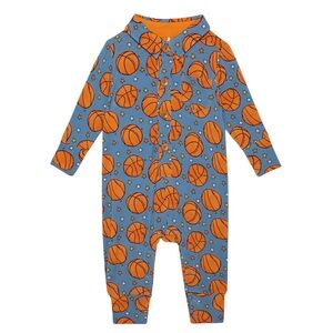 Posh Peanut Basketball Henley Romper